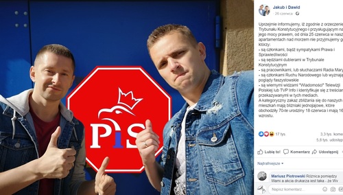 Przeszkadza "Strefa wolna od LGBT?". A "Strefa wolna od PiS" nie przeszkadzała?