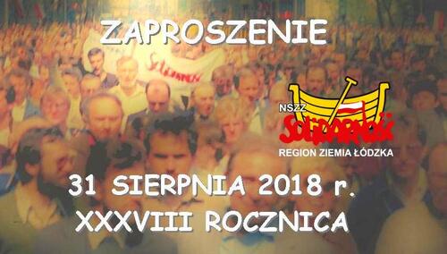 Łódzka Solidarność zaprasza na obchody rocznicy powstania NSZZ "S"