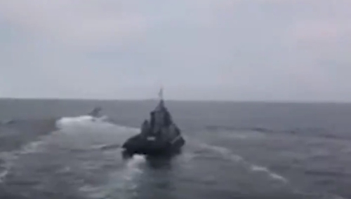 [video] Incydent na Morzu Azowskim. Rosjanie taranują ukraiński okręt
