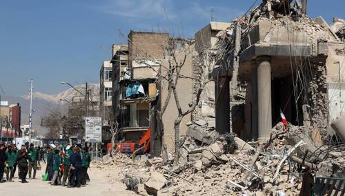 Zniszczenia wojenne w Iranie