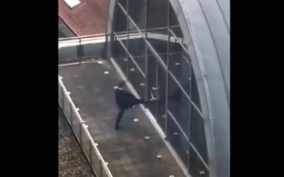 "Pan ćwiczy kopnięcie a'la Bruce Lee?". - "Szkoda, że Pan nie pomógł". Europoseł w niecodziennej sytuacji