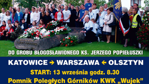 Ruszył XIII Bieg Pamięci ku czci Męczenników Stanu Wojennego Katowice-Warszawa