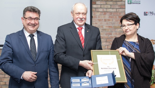 Kazimierz Grajcarek uhonorowany tytułem "Człowiek Roku Wydawnictwa Górniczego"