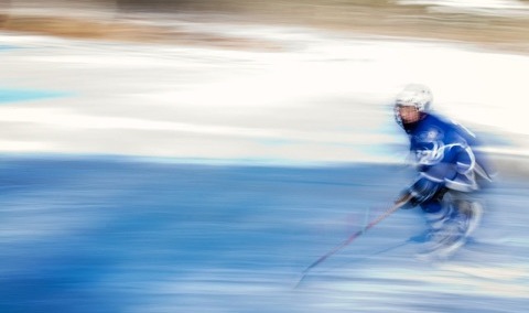 Jerzy Bukowski: Mecz hokeja na zamarzniętej tafli Morskiego Oka