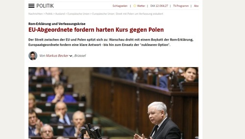 Marian Panic: Niemieccy eurodeputowani domagają się twardego kursu przeciwko Polsce