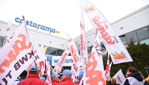[video] Protesty NSZZ "Solidarność" pod sklepami Castoramy w całej Polsce