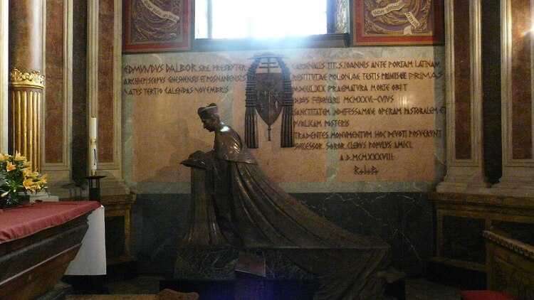 Pomnik grobowy kard. Edmunda Dalbora w katedrze gnieźnieńskiej