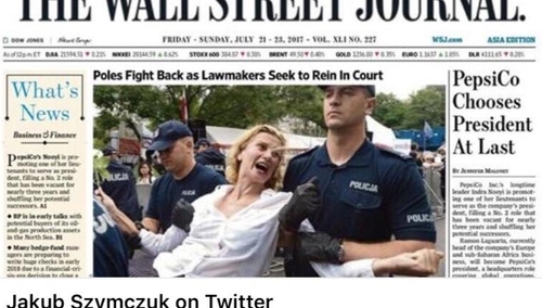 Jakub Szymczuk pokazuje, w jaki sposób manipuluje się wiadomościami o protestach w Polsce