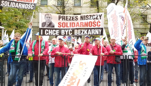 [Foto] Protest pod siedzibą PGE