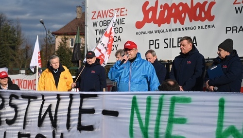 Protesty w PG „Silesia”