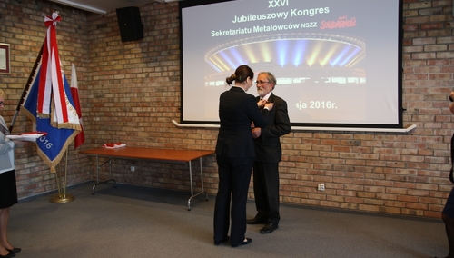 Hutnicy dziękują Adamowi Ditmerowi