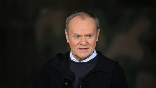 Donald Tusk na konferencji prasowej