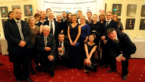 Zespół redakcyjny „Tygodnika Solidarność” wraz z zarządem i pracownikami spółki Tysol