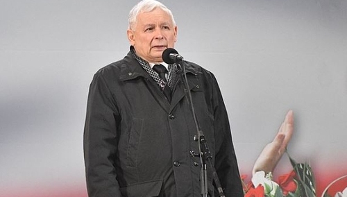 Prezes PiS Jarosław Kaczyński spędził wieczór wyborczy na Jasnej Górze
