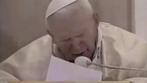 [video] Jan Paweł II - Łagiewniki: Trzeba przekazywać światu ogień miłosierdzia. To zadanie powierzam wam