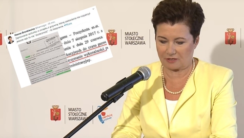 Hanna Gronkiewicz-Waltz: "Zajęcie mojego rachunku to bezprawie". Internauci odpowiadają