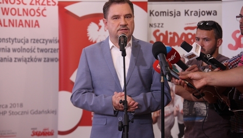 Poseł o związkowcach: "związkowe sukinsyny". Ostra odpowiedź Piotra Dudy