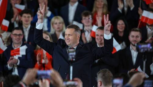 Poseł PiS Przemysław Czarnek podczas konwencji Prawa i Sprawiedliwości w Krakowie