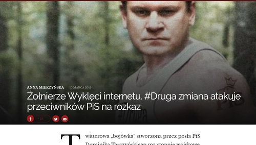 "Żołnierze Wyklęci internetu. Ich bronią - nienawiść". Oko.press atakuje "prawą stronę" Twittera
