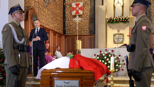 Prezydent pożegnał Pierwszą Damę polskiego sportu