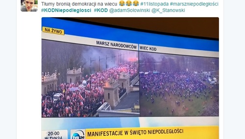 A "obrońcy demokracji" w Święto Niepodległości chyba nie dopisali. Czy ktoś czuje się zaskoczony?