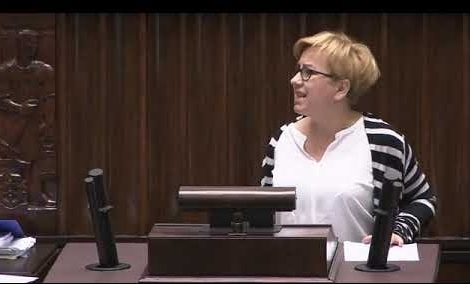 Sejm / youtube screen