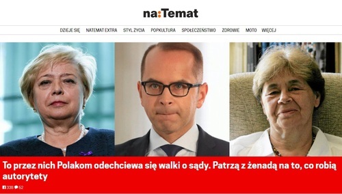 Co to się porobiło? NaTemat ostro atakuje prezes Sądu Najwyższego Małgorzatę Gersdforf