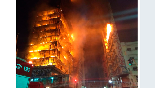 Tragedia w Sao Paulo. Runął wieżowiec zamieszkany przez squatersów