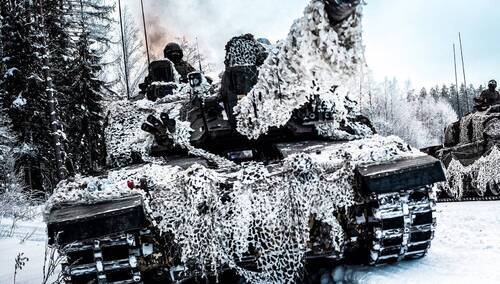Wojska NATO podczas zimowych manewrów
