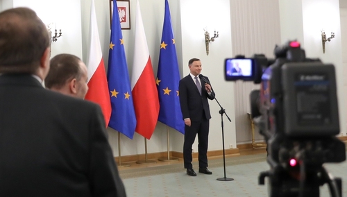 Na noworocznym spotkaniu prezydenta Dudy z dziennikarzami obecny był redaktor naczelny TS