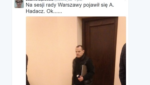 Przeciwnicy HGW nie wpuszczeni na sesję rady miasta. Nie zabrakło za to Andrzeja Hadacza