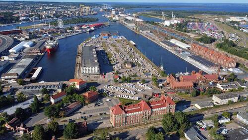 Rejon przeładunków drobnicowych w szczecińskim porcie