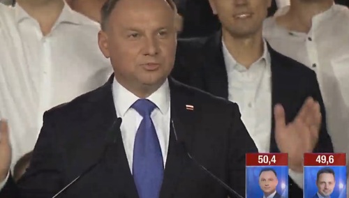 [transmisja online] Exit polls. Andrzej Duda prezydentem. Przemówienia kandydatów