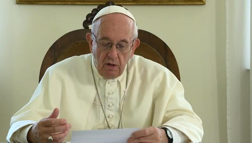 Jerzy Bukowski: Ławka i książka poświęcone Franciszkowi