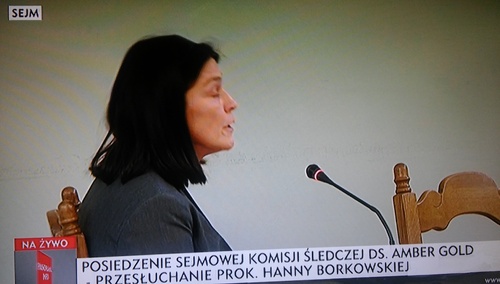 Komisja śledcza d/s Amber Gold: Czy pani antydatowała pismo? Prok. Hanna Borkowska: Odmawiam odpowiedzi