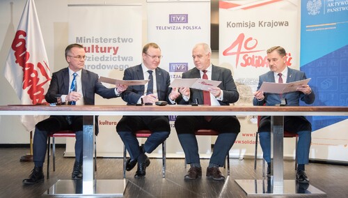 [Fotorelacja] Podpisanie listu intencyjnego w sprawie 40. rocznicy powstania Solidarności