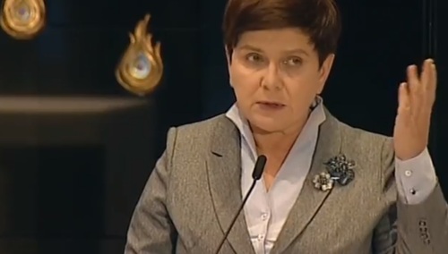 [video] Beata Szydło: W czasie II wojny światowej Niemcy postanowili unicestwić Żydów, Polaków i innych