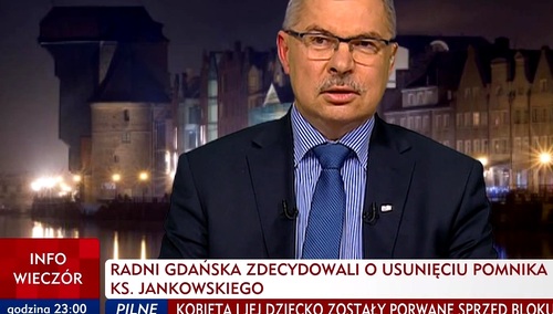Krzysztof Dośla [S] w o decyzji gdańskiej rady miasta ws. pomnika ks. Jankowskiego: To bardzo zła decyzja