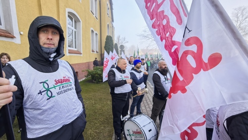 Protest pracowników PeBeKa
