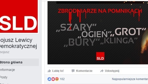 W dzień pamięci Żołnierzy Wyklętych SLD atakuje...Żołnierzy Wyklętych!