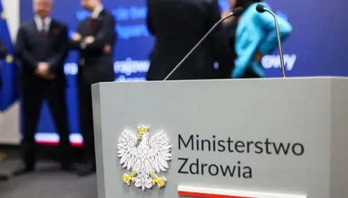 Napis Ministerstwo Zdrowia