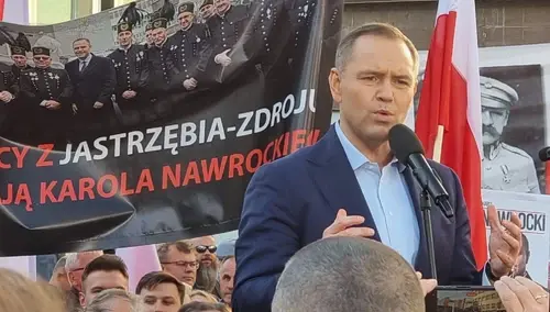 Karol Nawrocki podczas kampanii wyborczej