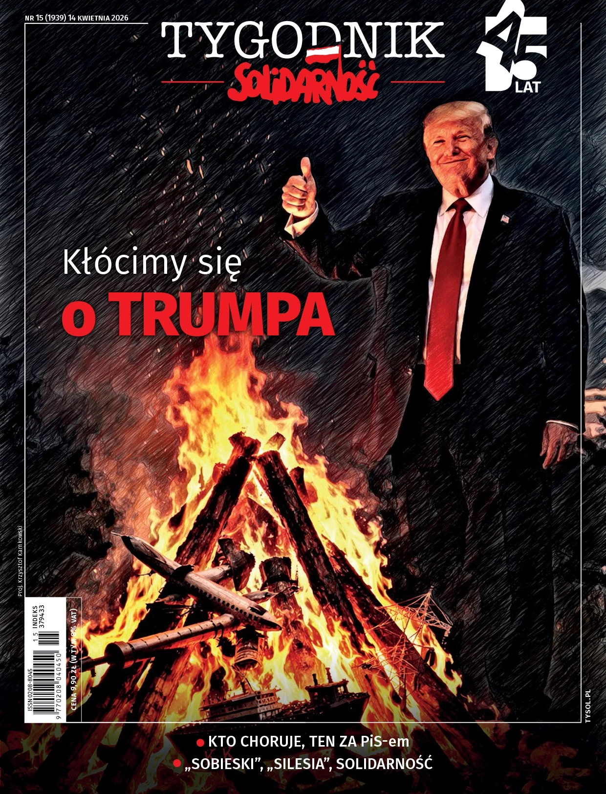 Donald Trump rozpala ogień