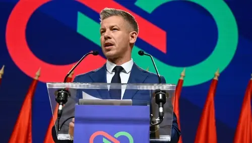 Lider partii TISZA Peter Magyar