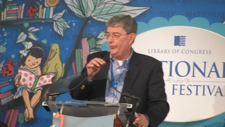 George Weigel przemawiający w trakcie festiwalu w Bibliotece Kongresowej