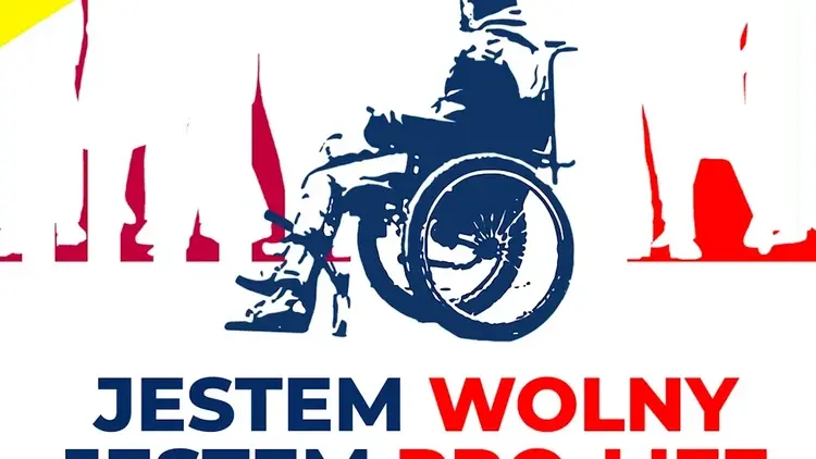 Plakat filmu "Jestem wolny, jestem pro-life"