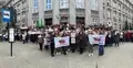 Protest Solidarności ZUS w Chorzowie