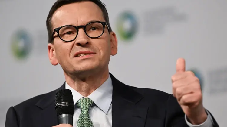 Mateusz Morawiecki na konferencji