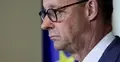Kanclerz Niemiec Friedrich Merz na konferencji prasowej