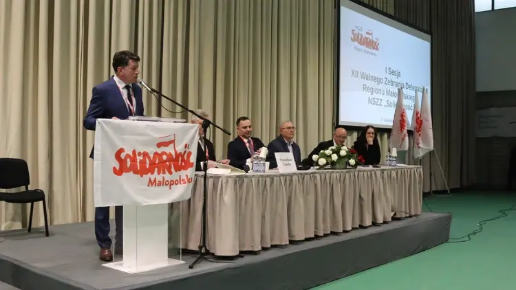 WZD Regionu Małopolskiego NSZZ "Solidarność", Tomasz Zaborowski przemawia